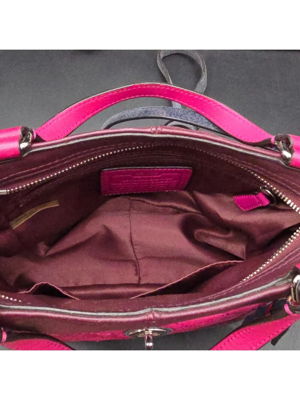 COACH Y2K Colorblock Mixed Media Mini Tote  Suede Quilted Leather